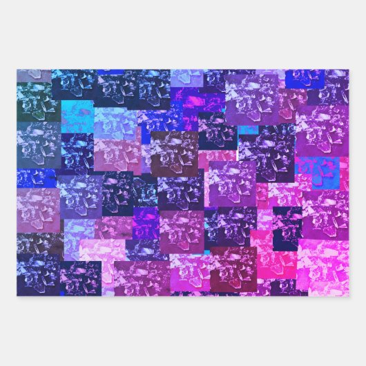 Lila Broken-made Wrapping Paper Geschenkpapier Set (Vorderseite 3)