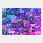 Lila Broken-made Wrapping Paper Geschenkpapier Set (Vorderseite 2)