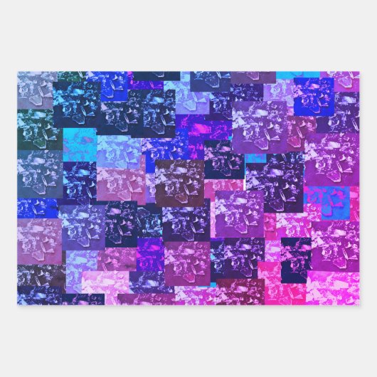 Lila Broken-made Wrapping Paper Geschenkpapier Set (Vorderseite 2)