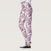 Lila/Bronze-Wasserfarbenleder Leggings (Links)