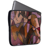Lila, Brown, abstrakte Kunst Burgunders, 5a Laptopschutzhülle (Vorne Rechts)