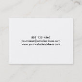 Lila, Brown, abstrakte Kunst Burgunders, 5a Visitenkarte (Rückseite)