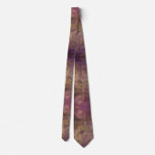 Lila Brown Autumn Abstrakt Neck Tie Krawatte (Rückseite)