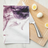 Lila Brown Smoking Dust Abstrakt Küchentuch (Viertel Falte)