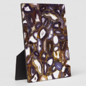Lila-Brown-White-Agate-Design Fotoplatte (Seite)