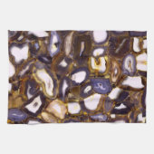 Lila-Brown-White-Agate-Design Geschirrtuch (Horizontal)