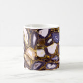 Lila-Brown-White-Agate-Design Kaffeetasse (Mittel)