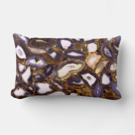 Lila-Brown-White-Agate-Design Lendenkissen