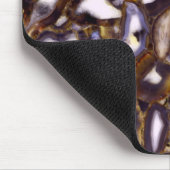 Lila-Brown-White-Agate-Design Mousepad (Ecke)