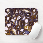 Lila-Brown-White-Agate-Design Mousepad (Mit Mouse)