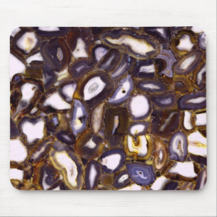Lila-Brown-White-Agate-Design Mousepad