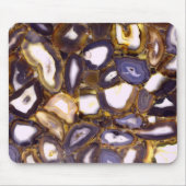 Lila-Brown-White-Agate-Design Mousepad (Vorne)