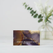 Lila-Brown-White-Agate-Design Visitenkarte (Stehend Vorderseite)