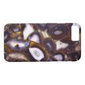 Lila Brown White Agate Steinmuster Case-Mate iPhone Hülle (Rückseite (Horizontal))