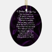 Lila Bruder-Gedicht Keramikornament (Rechts)