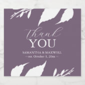 Lila Brunch und Bubbly Champagner-Hochzeitsaufkleb Schaumweinetikett (Einzelnes Label)