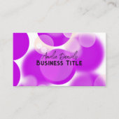 Lila Buble-Visitenkarte Visitenkarte (Vorderseite)