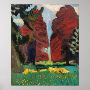 Lila Buche Bäume von Matisse Poster