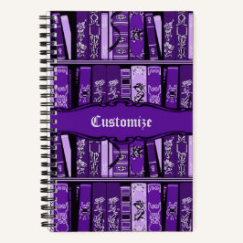 Lila Bücherregale Vintage Bücher - angepasstes Not