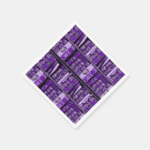 Lila Bücherregale Vintage Bücher Serviette (Ecke)