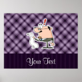 Lila Buchhalter Poster (Vorne)