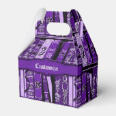 Lila Buchregal Vintage Bücherregale Gable Geschenkschachtel (Vorderseite)