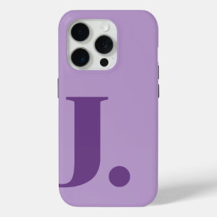 Lila Buchstabenfarbe Minimalistisch Case-Mate iPhone Hülle