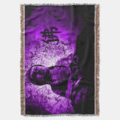 Lila Buddha-Klugheitthrow-Decke Decke (Vorderseite Vertikal)