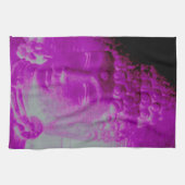 lila Buddha-Kopftuch Küchentuch (Horizontal)