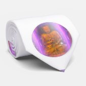 lila Buddha Krawatte (Gerollt)