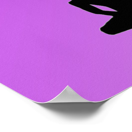 Lila Buddha Namaste Poster (Ecke)