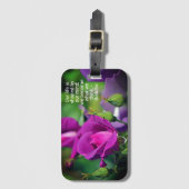 Lila Budgetierung Rose Motivierend Kostenvoranschl Gepäckanhänger (Vorderseite Vertikal)