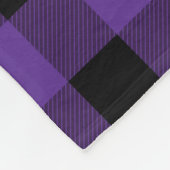 Lila Buffalo Country Lumberjack Kariert Fleecedecke (Ecke)