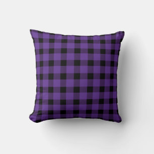 Lila Buffalo Country Lumberjack Kariert Kissen