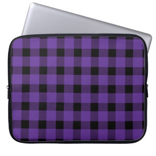 Lila Buffalo Country Lumberjack Kariert Laptopschutzhülle