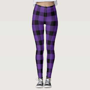 Lila Buffalo Country Lumberjack Kariert Leggings