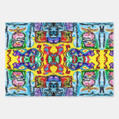 LILA BUFFALO-GIFT-WRAP - 3 SCHUHE SIND INBEGRIFFEN GESCHENKPAPIER SET (Vorderseite 2)