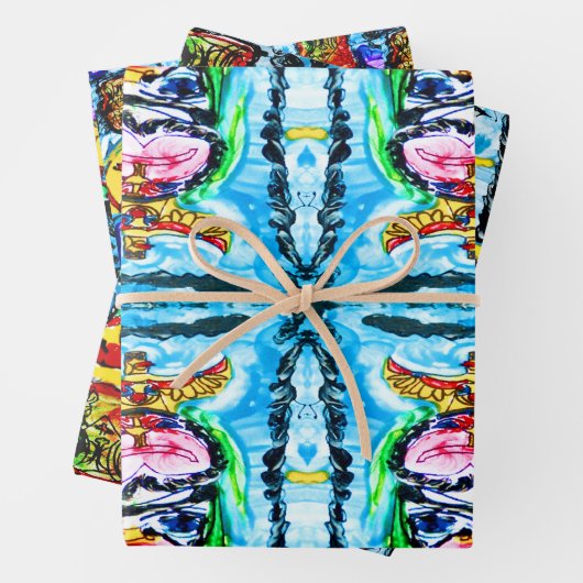 LILA BUFFALO-GIFT-WRAP - 3 SCHUHE SIND INBEGRIFFEN GESCHENKPAPIER SET (Beispiel)