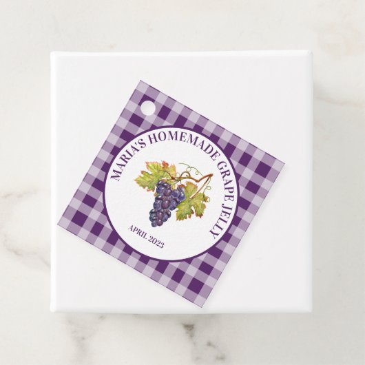 Lila Buffalo Karo hausgemachte Trauben Jelly oder Geschenkanhänger (Beispiel)