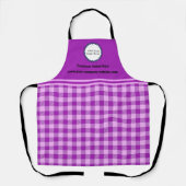 Lila Buffalo-Karo-Schürze für kundenspezifische Fi Schürze (Vorderseite)