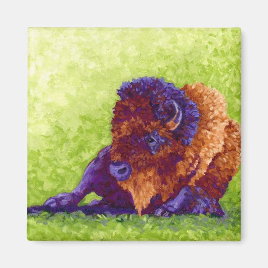 Lila Buffalo Magnet (Vorne)