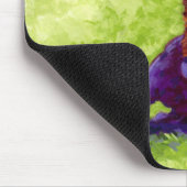 Lila Büffel Mousepad (Ecke)