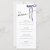 Lila Bugbinden der Karte des Brautparty des Knoten (Vorderseite)