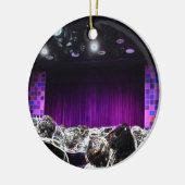 Lila Bühne solarized Theaterentwurf Keramikornament (Links)