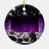 Lila Bühne solarized Theaterentwurf Keramikornament (Hinten)