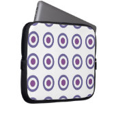 Lila Bullauge Laptopschutzhülle (Vorne Rechts)