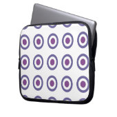 Lila Bullauge Laptopschutzhülle (Vorderseite Links)