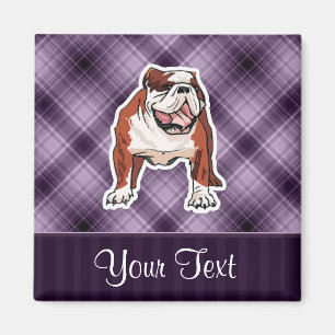 Lila Bulldog Magnet
