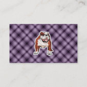 Lila Bulldogge Visitenkarte (Rückseite)