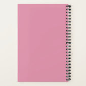 Lila Bullet-Journal mit personalisiertem Namen Notizblock (Rückseite)